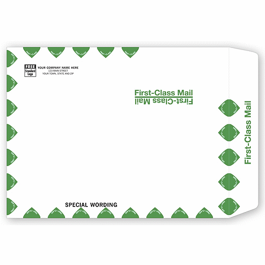 White First Class Envelope 1013FW
