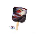 Bald Eagle/US Flag Stock Design Hand Fan