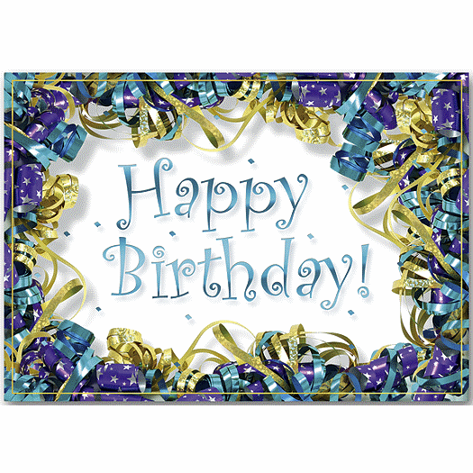 Ringed In Ribbons Birthday Cards