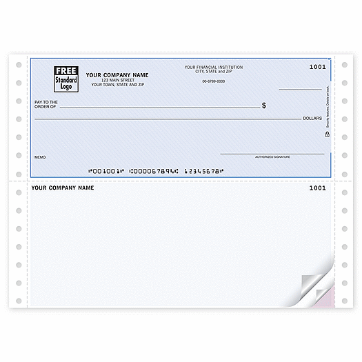 Continuous Top Checks, QuickBooks Compatible, Lined