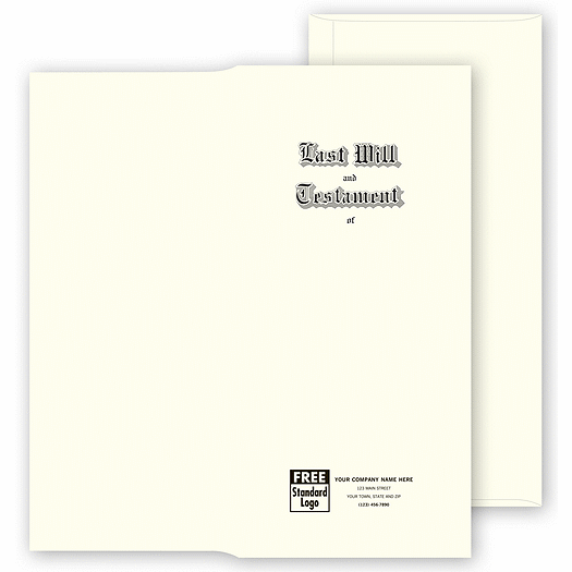 Engraved Will Envelopes