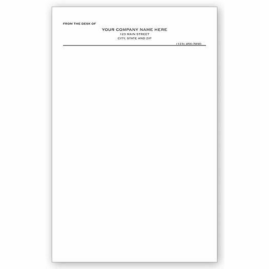 Personalized Memo Pads, Vertical, Large