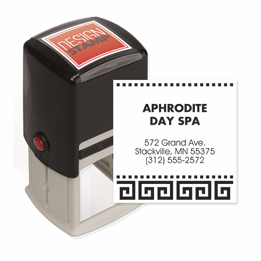 Grand Greek Key Design Stamp - Self-Inking