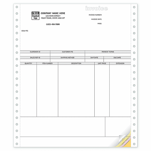 Product Invoices, Continuous, Classic