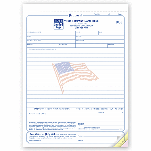 Proposals - Classic with Flag Design