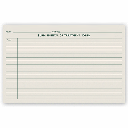 Treatment Notes, Green Ledger