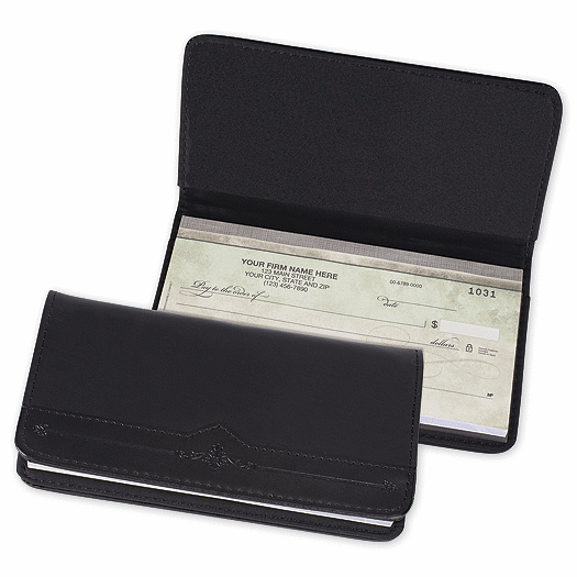 Personal Size Pyramid Black Leather Cover