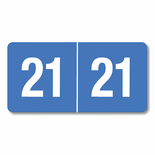 2021 Smead End Tab Compatible Labels, Rolls Lt Blue