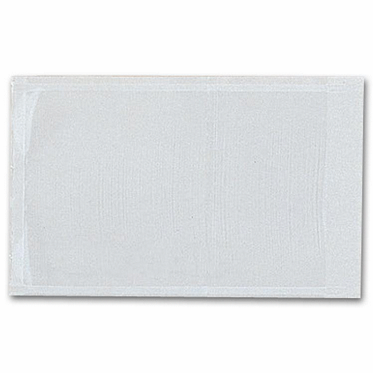 Adhesive Transparent Plastic File Pockets, 4  x 2 1/2