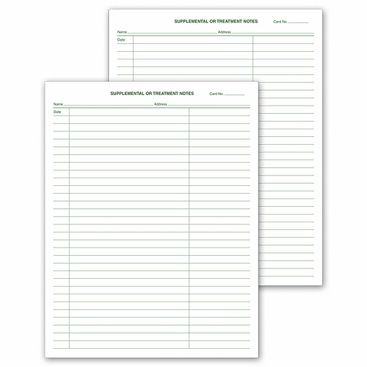 Supplemental & Treatment Notes, No Hole Punch