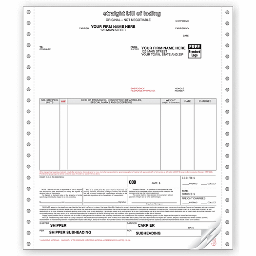 Bills of Lading, Continuous