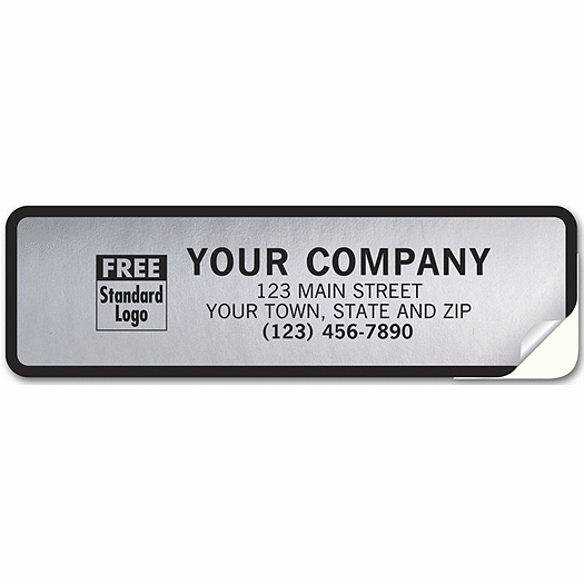 Tuff Shield Weatherproof Labels, Poly with Black Border