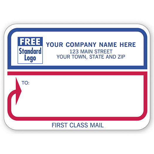 Padded Mailing Label,  First Class Mail