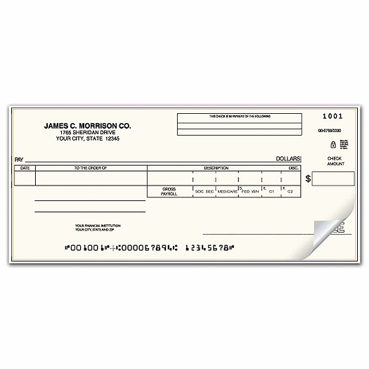 Payroll/Disbursement One Write Check