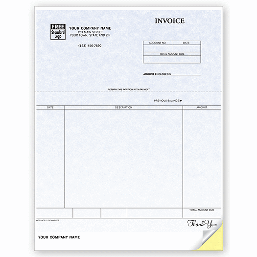 Invoices, Laser, Parchment