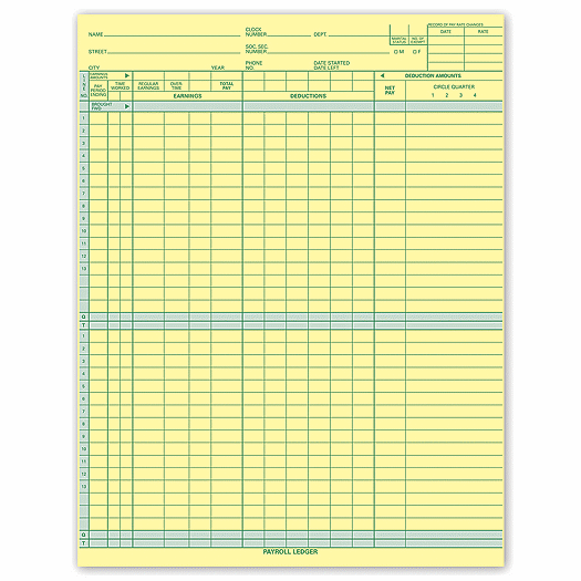 Topwrite Payroll Ledger