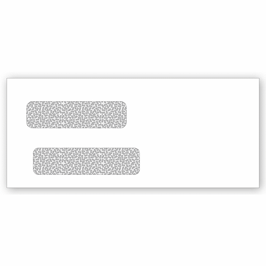 Double Window Confidential Self Seal Envelope