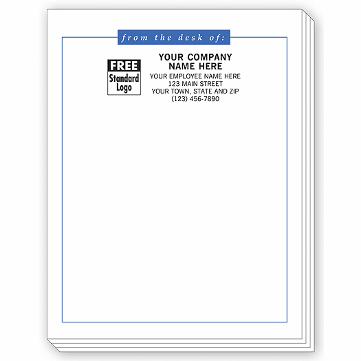 from the desk of, Personalized Notepads, Small