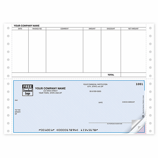 Continuous Bottom Accounts Payable Check