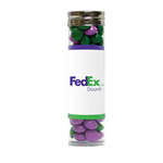 Large Gourmet Plastic Tube - Filled with Corporate Colored Chocolates