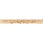 Dinosaurs "U" Color Rulers - Natural wood finish