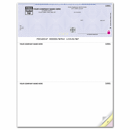 Deluxe High Security Laser Top Check