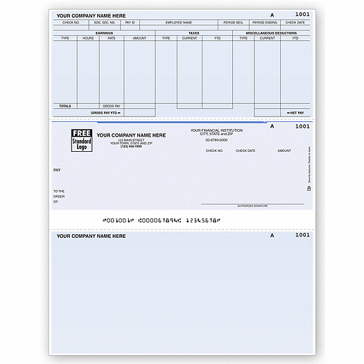Laser Middle Payroll Check