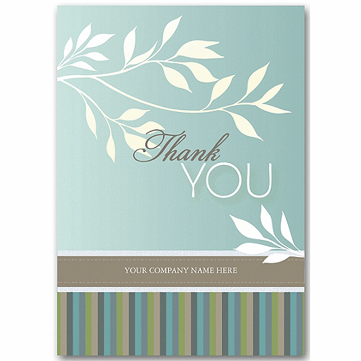 White Flora Thank You Cards