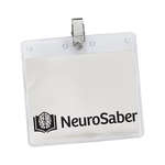 Horizontal Vinyl Pouch with Bulldog Clip