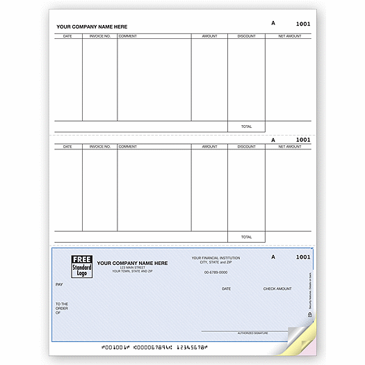 Laser Bottom Accounts Payable Check