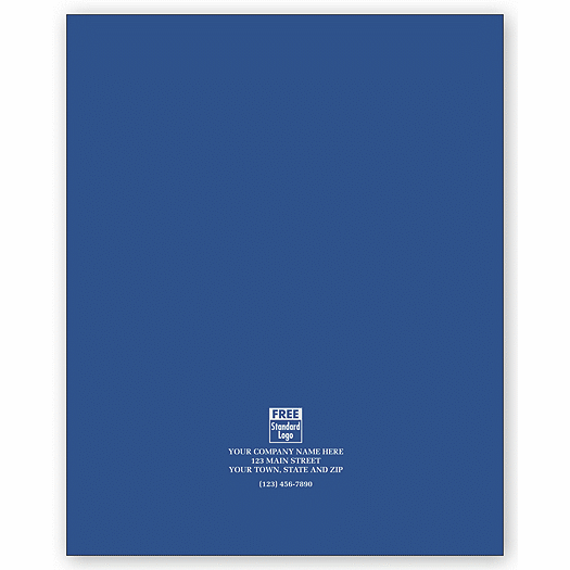 Reinforced Presentation Folders, Continuous Pocket