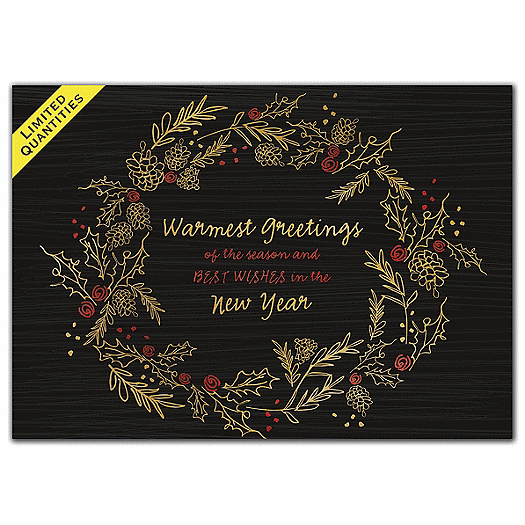 Gilded Greetings Holiday Cards