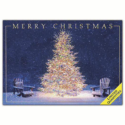 Spectacular Glow Christmas Cards