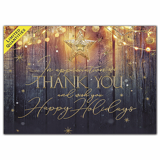 Rustic Glow Holiday Cards
