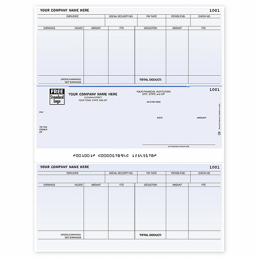 Laser Payroll Check, Compatible with MAS