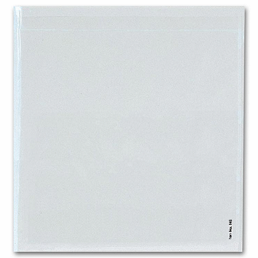 Adhesive Transparent Plastic File Pockets, 9 1/2  x 8 1/4