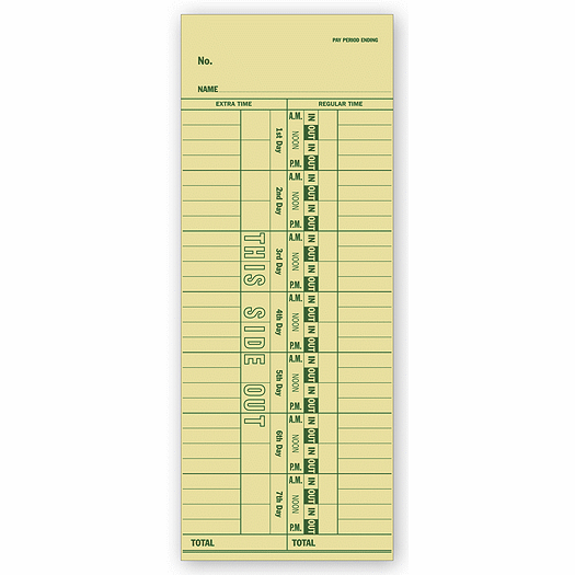 Weekly Time Card
