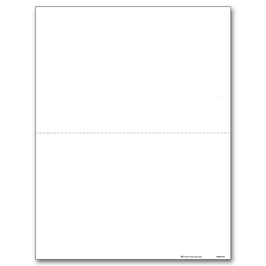2020 2-Up Blank Laser 1099-MISC Income with Backer, Bulk