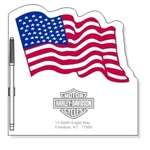 Flag Memo Board - Two Color Imprint