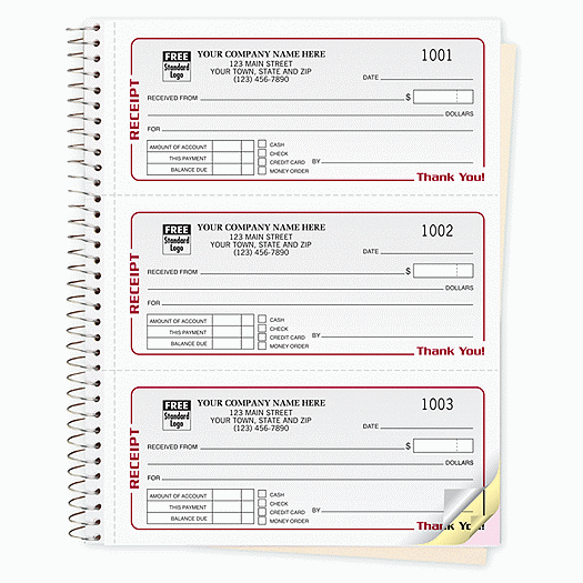 Receipts - Image Booked