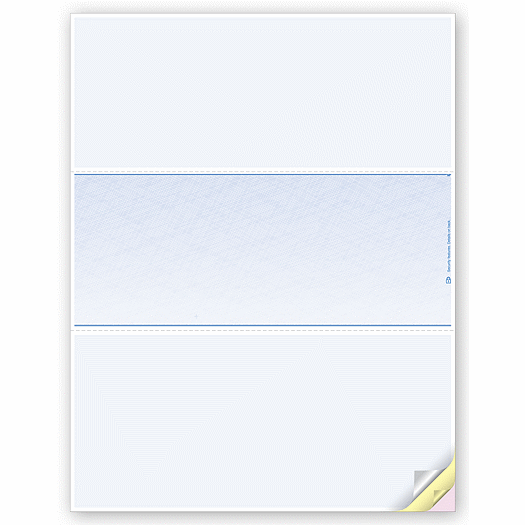 Blank Laser Checks, Middle Format