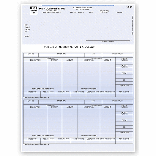 Laser Top Payroll Check