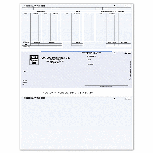 Laser Middle Payroll Check