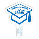 Graduation Cap Plastic Hand Fan