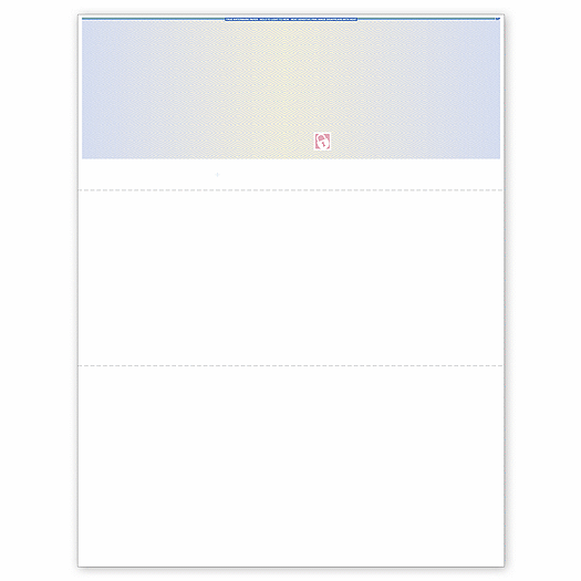 Deluxe Security Top Blank Laser Check