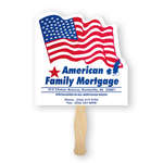Flag Shaped Thrifty Hand Fan