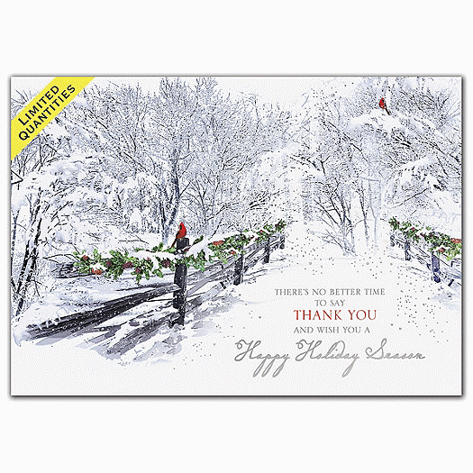 Wishful Thanking Holiday Cards