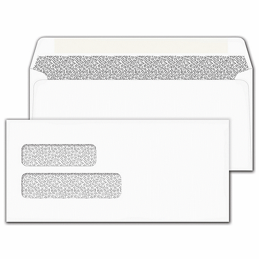 Double Window Confidential Self Seal Envelope