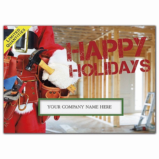 Construction Kringle Contractor & Builder Holiday Cards