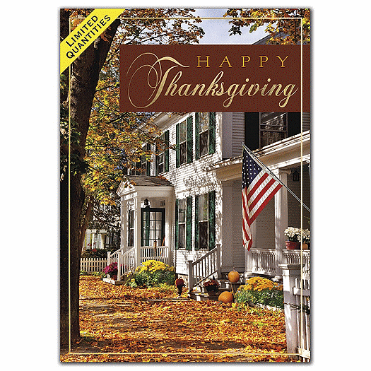 Stately Thanks Thanksgiving Cards
